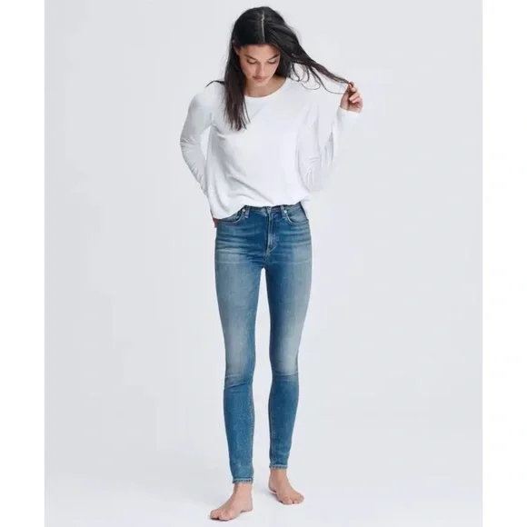 Rag & Bone Nina High-Rise Skinny In Exmoor - Picture 5 of 16